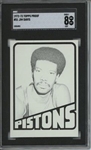 1972 Topps #51 Jim Davis 9 card progressive proof.